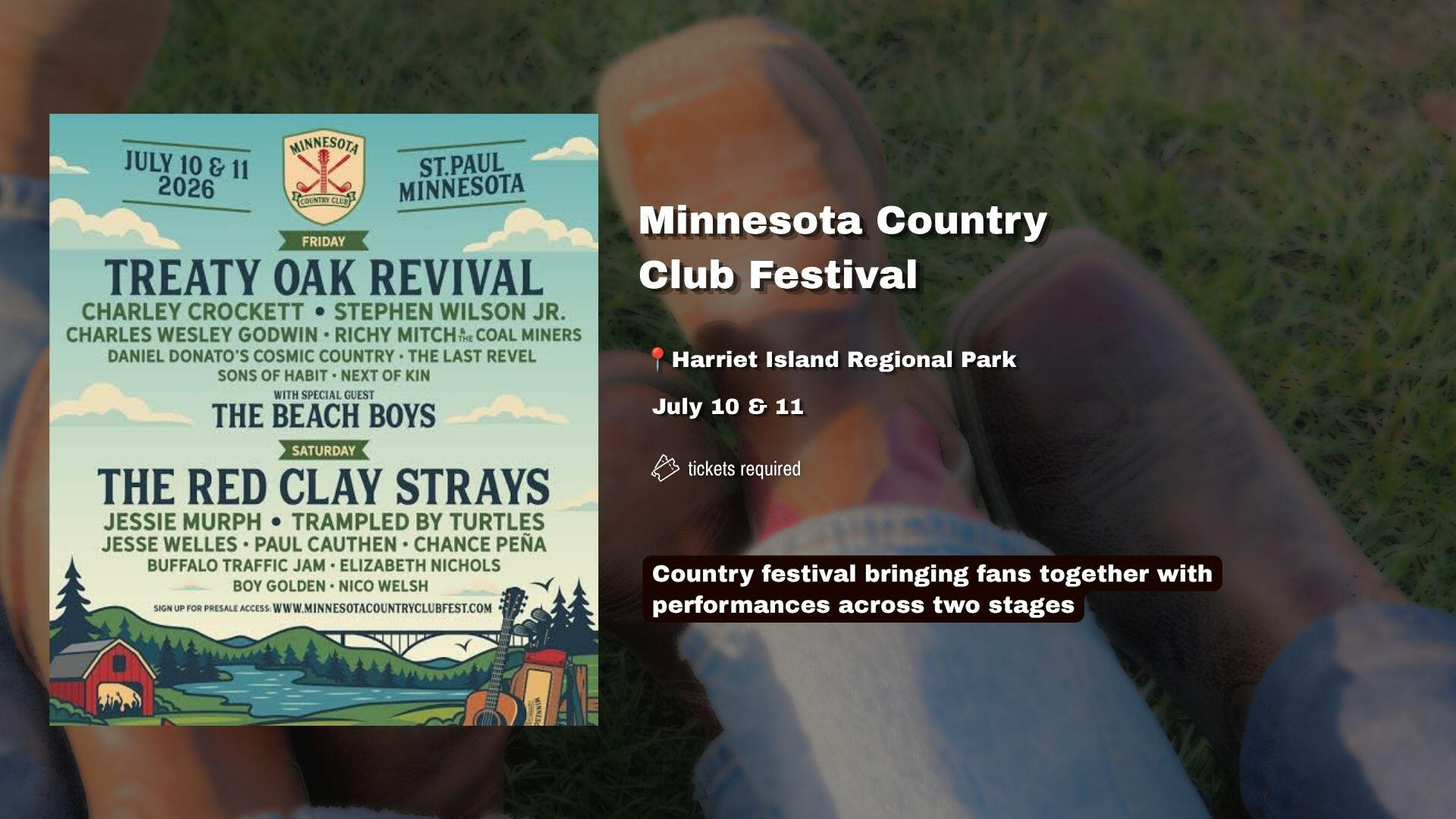 Country festival bringing fans together with performances across two stages