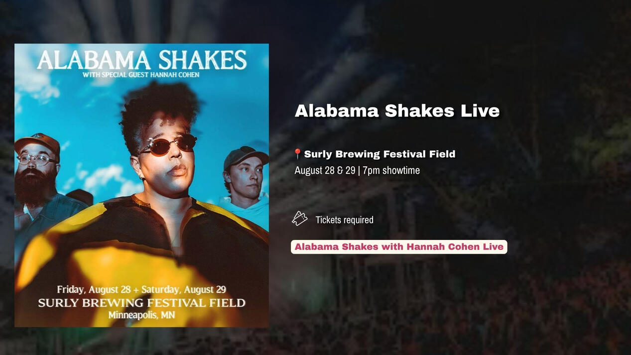 Alabama Shakes with Hannah Cohen Live